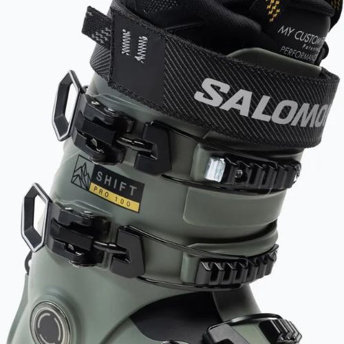 Buty narciarskie męskie Salomon Shift Pro 100 AT oil green/solar power