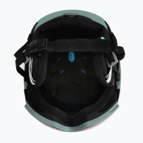 Kask narciarski Salomon Driver Prime Sigma Plus wrought iron/silver pink/sky blue