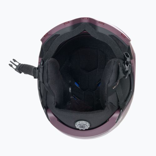 Kask narciarski Salomon Driver Pro Sigma wine tasting/silver pink