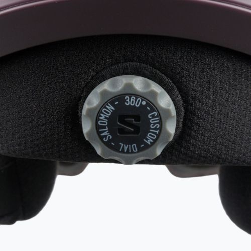 Kask narciarski Salomon Driver Pro Sigma wine tasting/silver pink