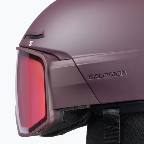 Kask narciarski Salomon Driver Pro Sigma wine tasting/silver pink