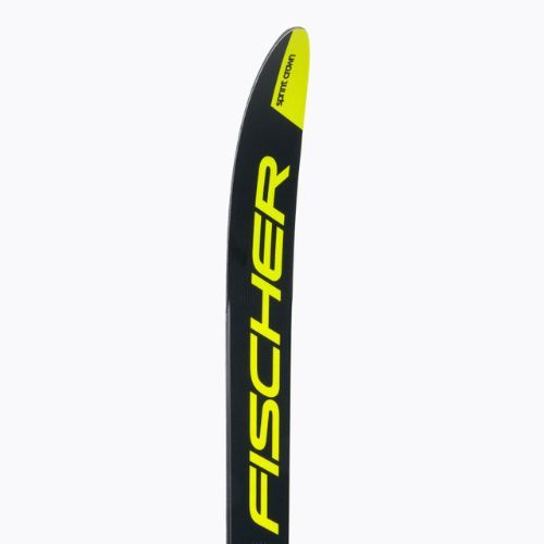 Narty biegowe dziecięce Fischer Sprint Crown + wiązania Tour Step-In black/yellow
