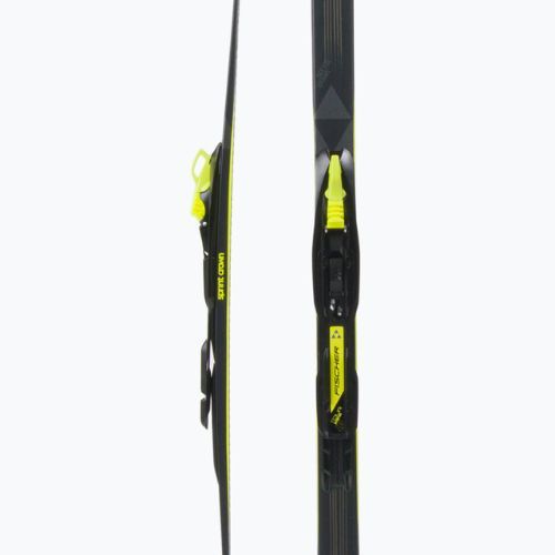 Narty biegowe dziecięce Fischer Sprint Crown + wiązania Tour Step-In black/yellow