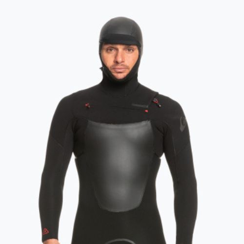 Pianka do pływania męska Quiksilver Marathon Sessions 4/3 mm Hooded Chest Zip black