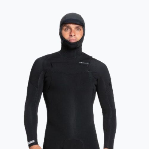 Pianka do pływania męska Quiksilver Everyday Sessions 5/4/3 mm Hooded Chest Zip black