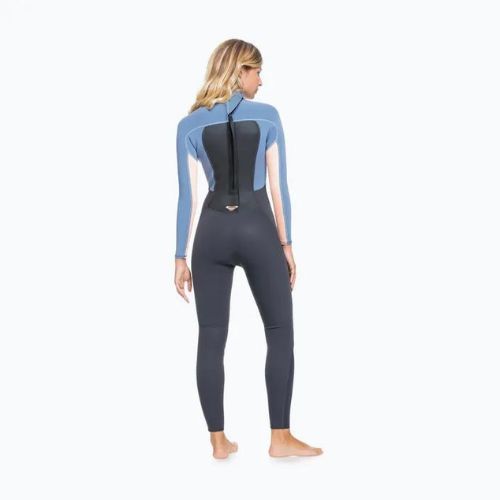 Pianka do pływania damska ROXY 4/3 mm Prologue Back Zip GBS cloud black/ powderdgrey/ sunglow