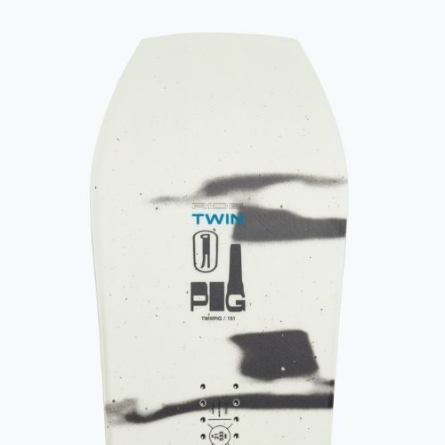 Deska snowboardowa RIDE Twinpig white/green/black
