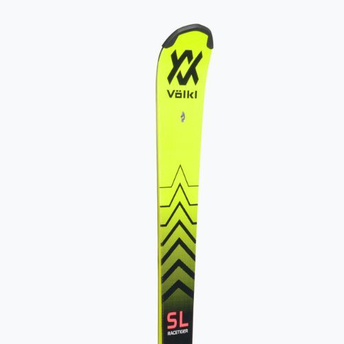 Narty zjazdowe dziecięce Völkl Racetiger JR Pro + wiązania 7.0 VMotion JR yellow/black