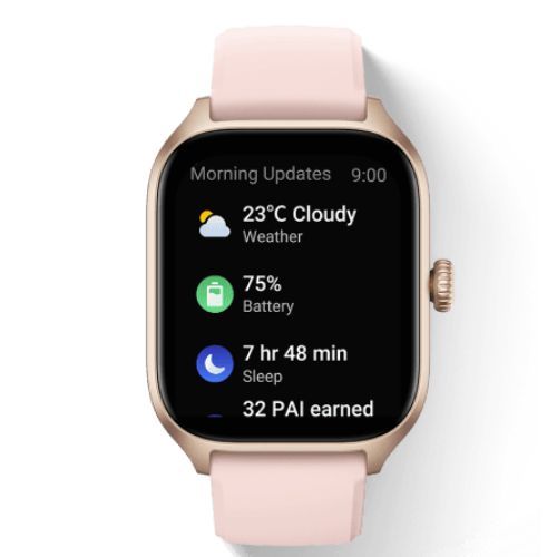 Zegarek Amazfit GTS 4 + Waga rosebud pink W2168EU3N