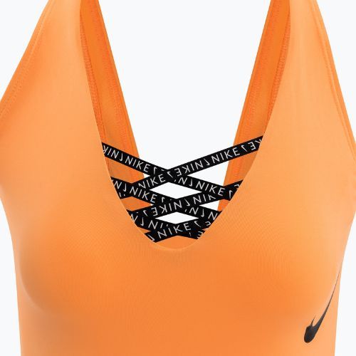 Strój pływacki jednoczęściowy damski Nike Sneakerkini U-Back peach cream