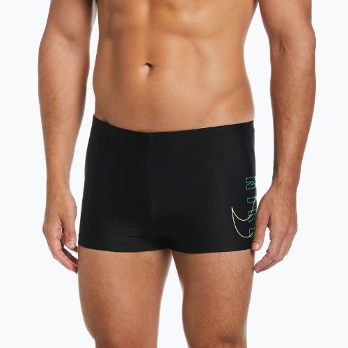 Bokserki pływackie męskie Nike Reflect Logo Square Leg black