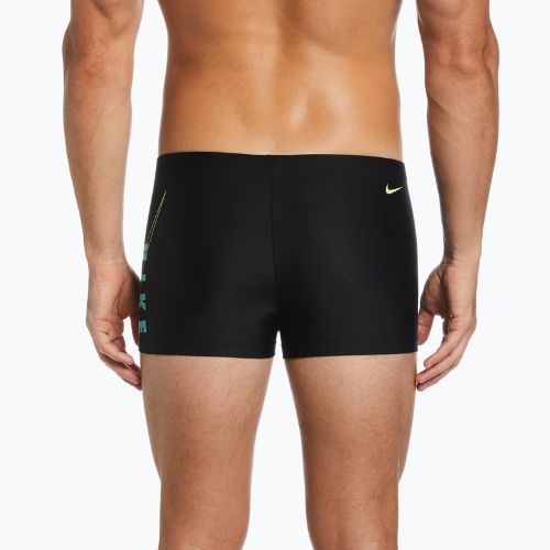 Bokserki pływackie męskie Nike Reflect Logo Square Leg black