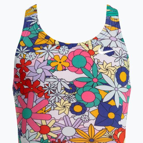 Strój pływacki jednoczęściowy dziecięcy Nike Multiple Print Fastback lapis