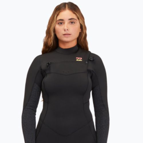 Pianka do pływania damska Billabong 5/4 mm Synergy Chest Zip wild black