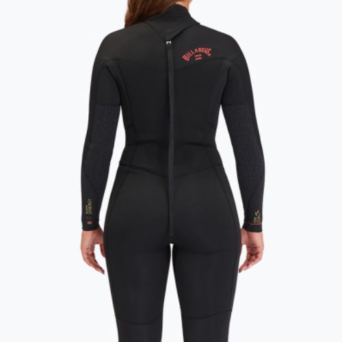 Pianka do pływania damska Billabong 5/4 mm Synergy Back Zip wild black