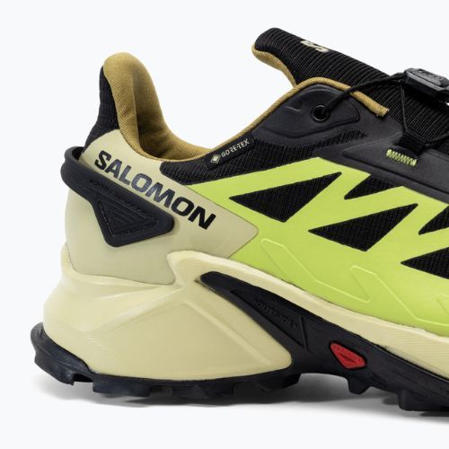 Buty do biegania męskie Salomon Supercross 4 GTX black/leek green/acid lime