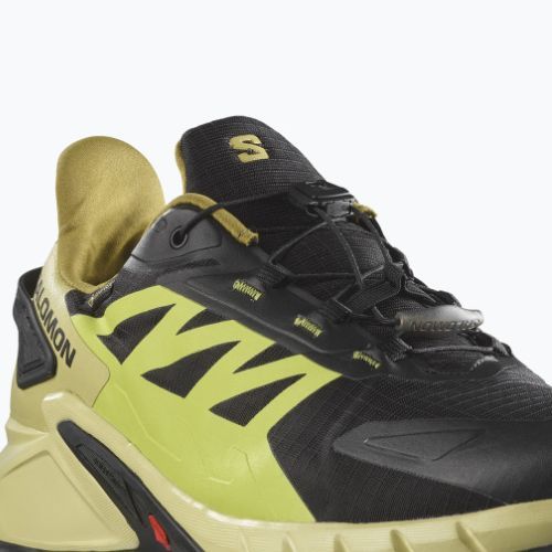 Buty do biegania męskie Salomon Supercross 4 GTX black/leek green/acid lime