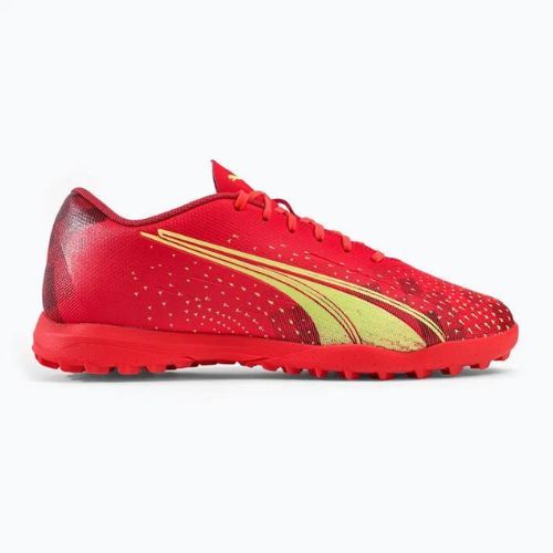 Buty piłkarskie męskie PUMA Ultra Play TT fiery coral/fizzy light/puma black