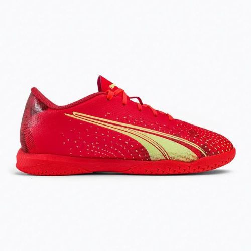 Buty piłkarskie dziecięce PUMA Ultra Play IT fiery coral/fizzy light/puma black