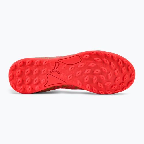 Buty piłkarskie dziecięce PUMA Future Z 3.4 Neymar Jr. TT fiery coral/gold