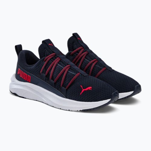 Buty do biegania męskie PUMA Softride One4all peacoat/high risk red