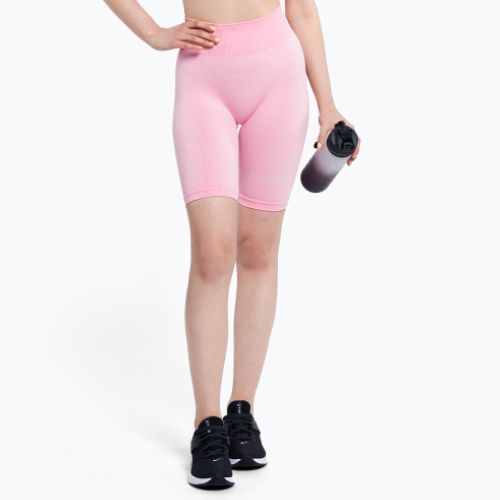 Spodenki treningowe damskie Gym Glamour Push Up candy pink