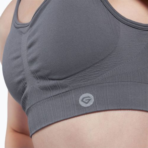 Biustonosz treningowy Gym Glamour Push Up grey