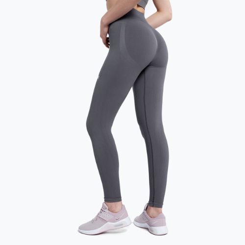 Legginsy treningowe damskie Gym Glamour Push Up grey