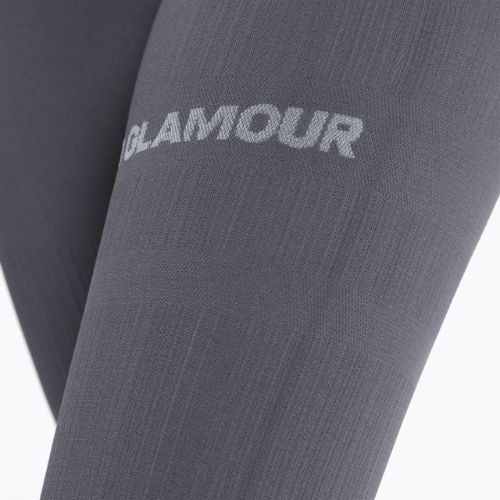 Legginsy treningowe damskie Gym Glamour Push Up grey