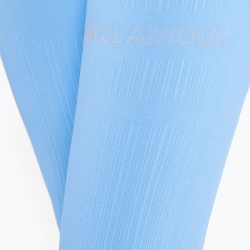 Legginsy treningowe damskie Gym Glamour Push Up baby blue