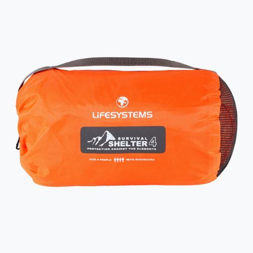 Namiot awaryjny czteroosobowy Lifesystems Survival Shelter 4 orange
