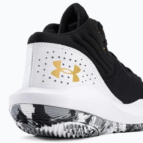 Buty do koszykówki męskie Under Armour Jet '21 black/white/metallic gold