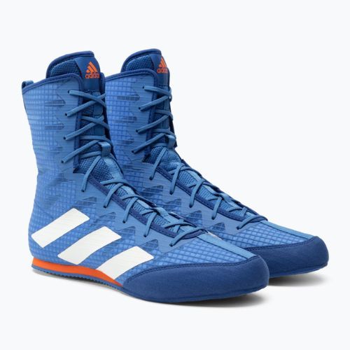 Buty bokserskie męskie adidas Box Hog 4 niebieskie GW1402