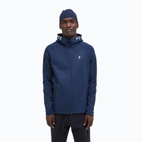 Bluza trekkingowa męska Peak Performance Rider Zip Hood blue shadow