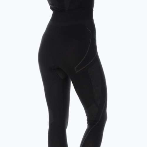 Spodnie termoaktywne damskie Brubeck LE11870A Thermo czarne/różowe