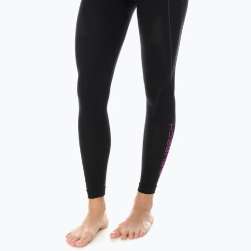 Spodnie termoaktywne damskie Brubeck Thermo czarny/różowy