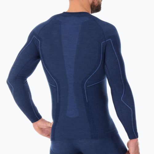 Bluza termoaktywna męska Brubeck Active Wool granatowy