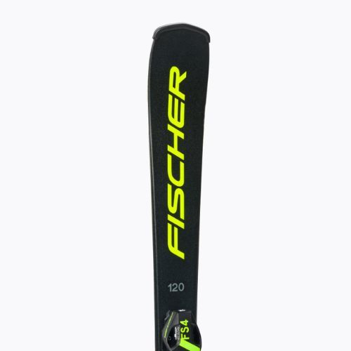 Narty zjazdowe dziecięce Fischer RC4 Race Jr Jrs (90-120) + wiązania FJ4 CA Jrs black/yellow