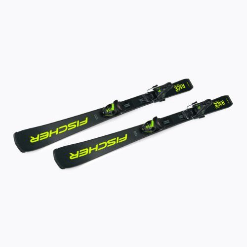 Narty zjazdowe dziecięce Fischer RC4 Race Jr Jrs (90-120) + wiązania FJ4 CA Jrs black/yellow