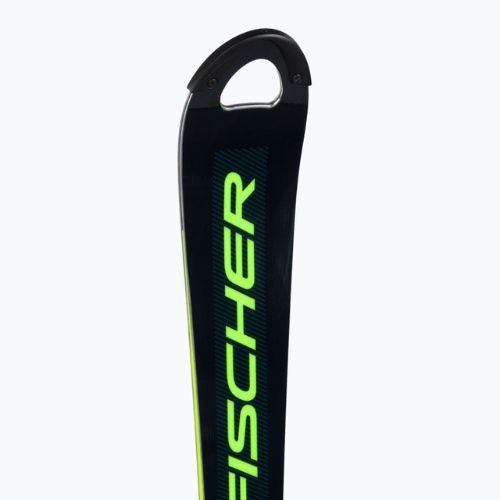 Narty zjazdowe dziecięce Fischer RC4 Worldcup SL JR. M/O-Plate + wiązania RC4 Z9 GW AC black/yellow