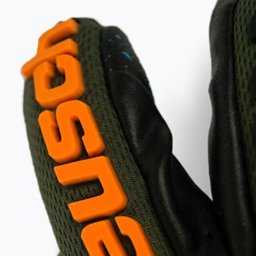 Rękawice bramkarskie Reusch Attrakt Freegel Fusion Ortho-Tec Goaliator desert green/shock orange