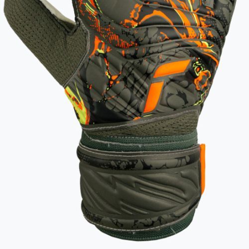 Rękawice bramkarskie Reusch Attrakt Solid desert green/shocking orange