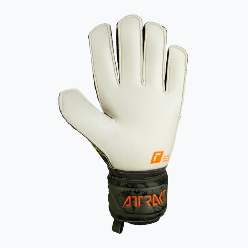 Rękawice bramkarskie Reusch Attrakt Solid desert green/shocking orange