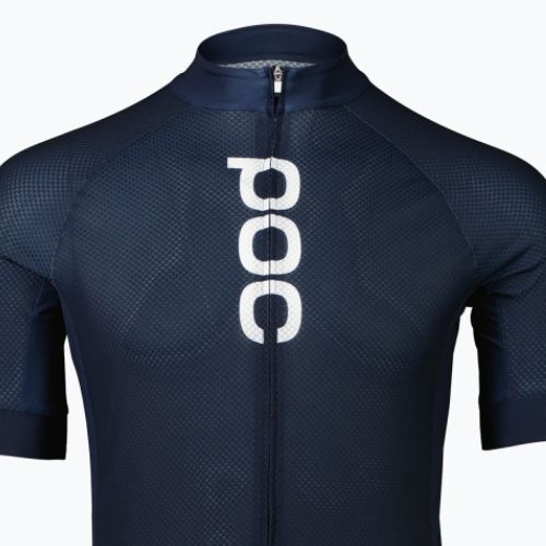 Koszulka rowerowa męska POC Essential Road Logo turmaline navy