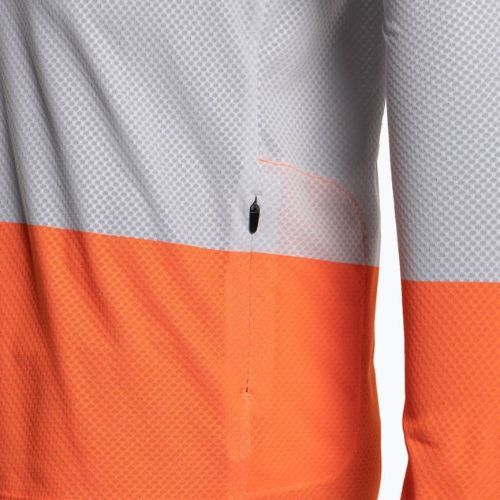 Longsleeve rowerowy męski POC MTB Pure granite grey/zink orange