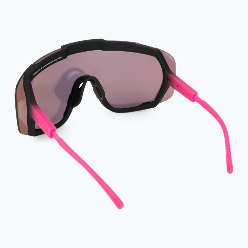 Okulary przeciwsłoneczne POC Devour fluo pink/uranium black translucent/clarity road gold