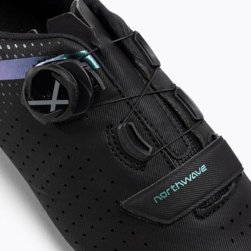 Buty szosowe damskie Northwave Core Plus 2 black/iridescent