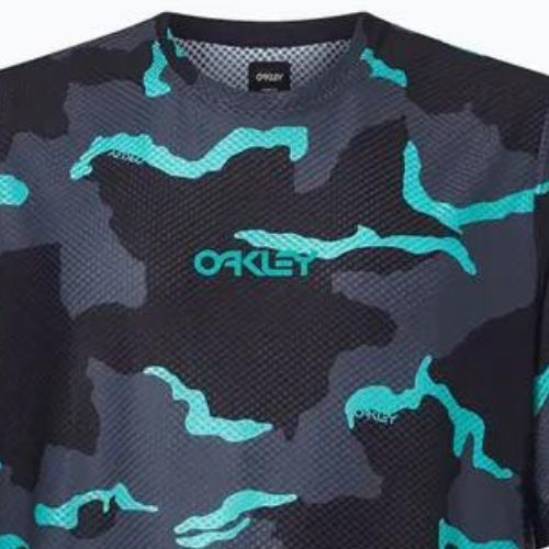 Koszulka rowerowa męska Oakley Ride Free camo black/mint/grey