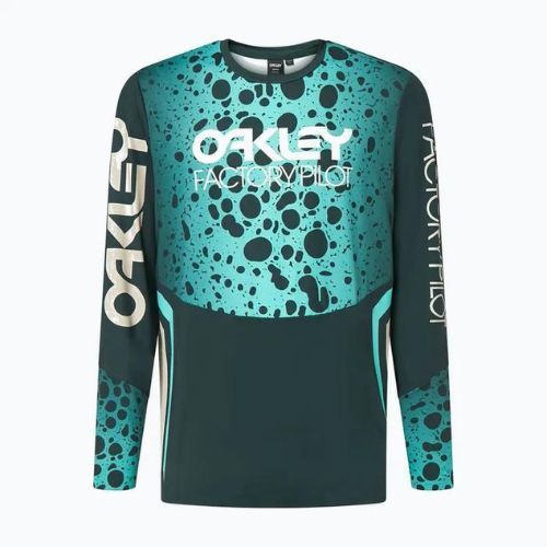 Longsleeve rowerowy męski Oakley Maven RC green frog