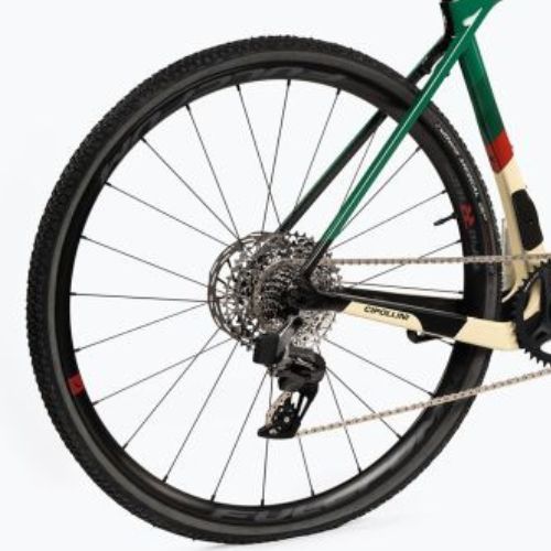 Rower gravelowy Cipollini Ago DB 23 Rival XPLR-Rapid RED-AWING sand/green/red shiny